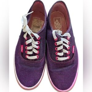 Vans MAGENTA SHIMMER womans size 8